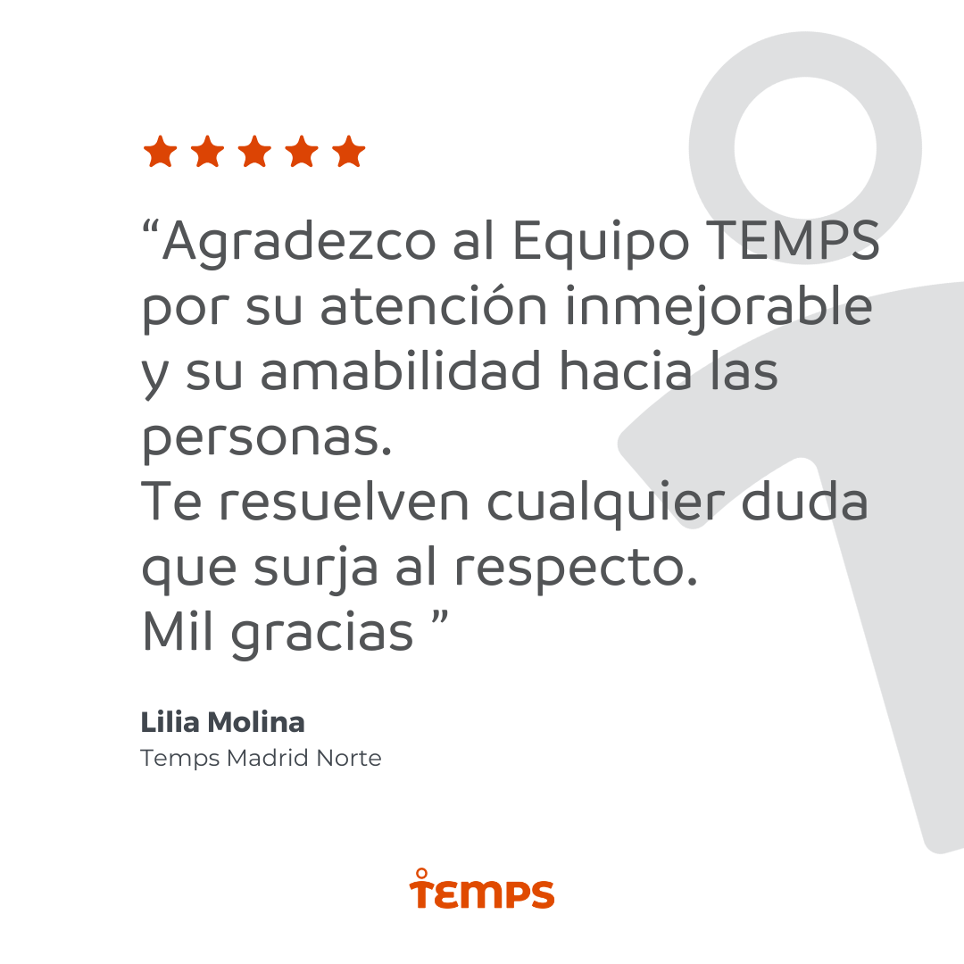 Reseña usuario TEMPS