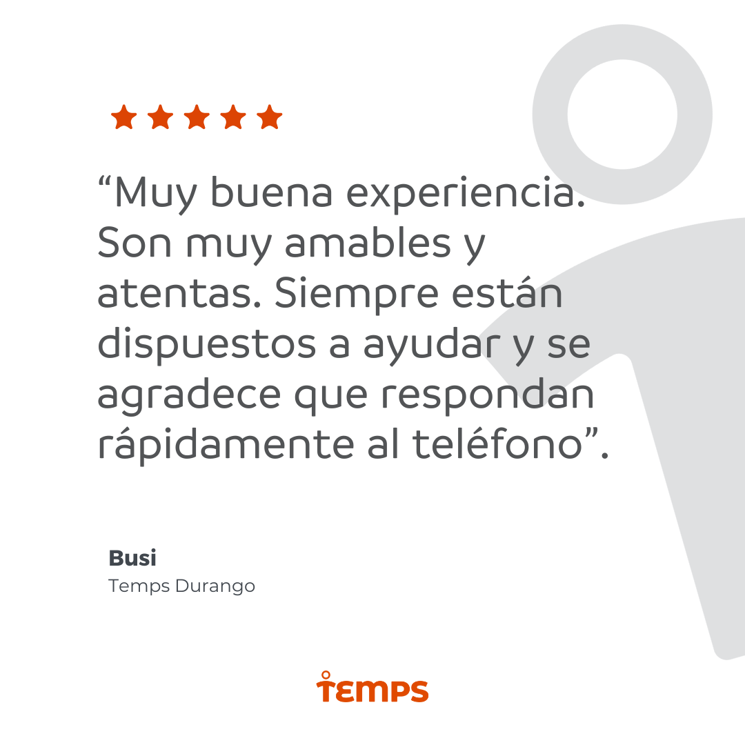 Reseña usuario TEMPS