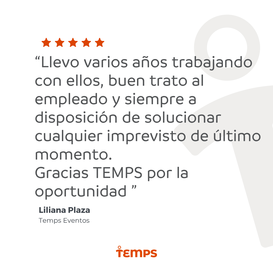 Reseña usuario TEMPS
