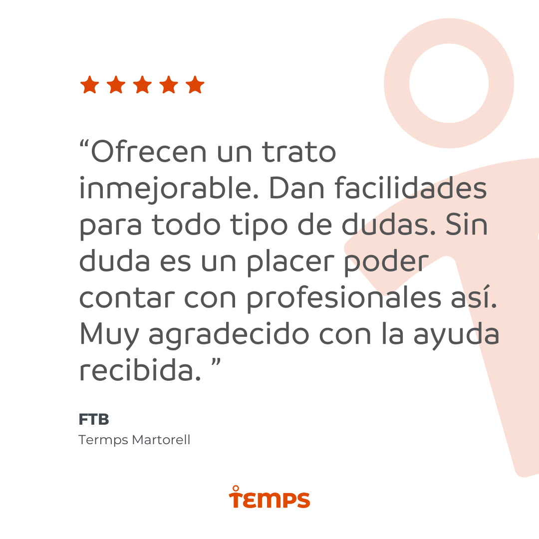 Reseña usuario TEMPS