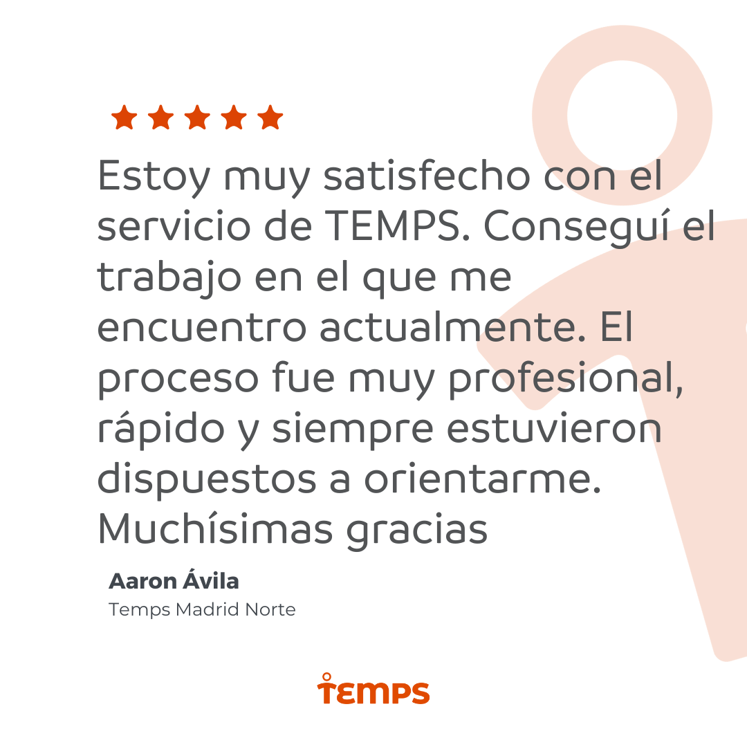 Reseña usuario TEMPS