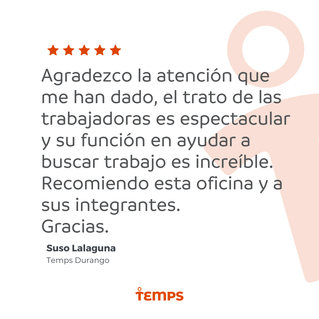 Reseña usuario TEMPS