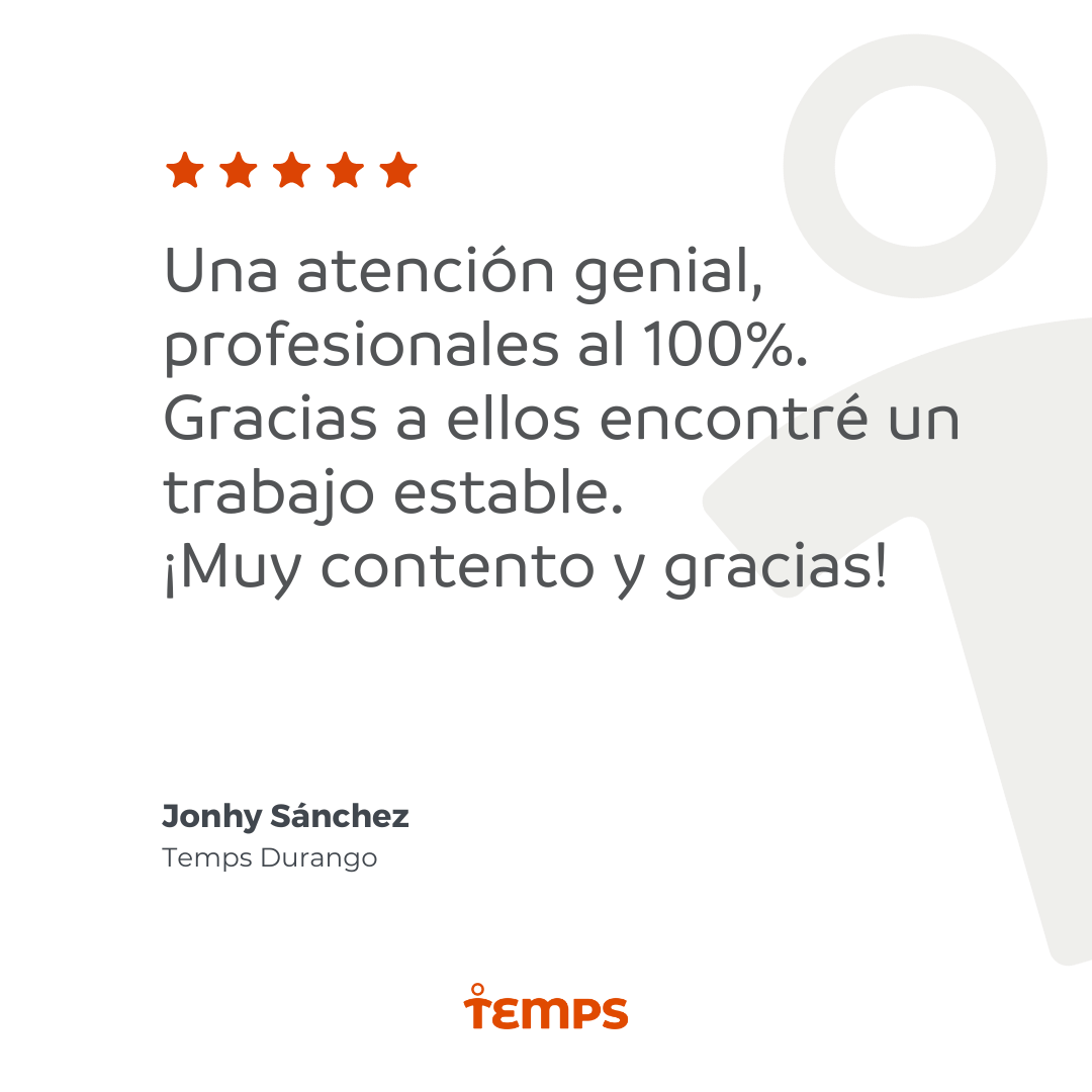 Reseña usuario TEMPS