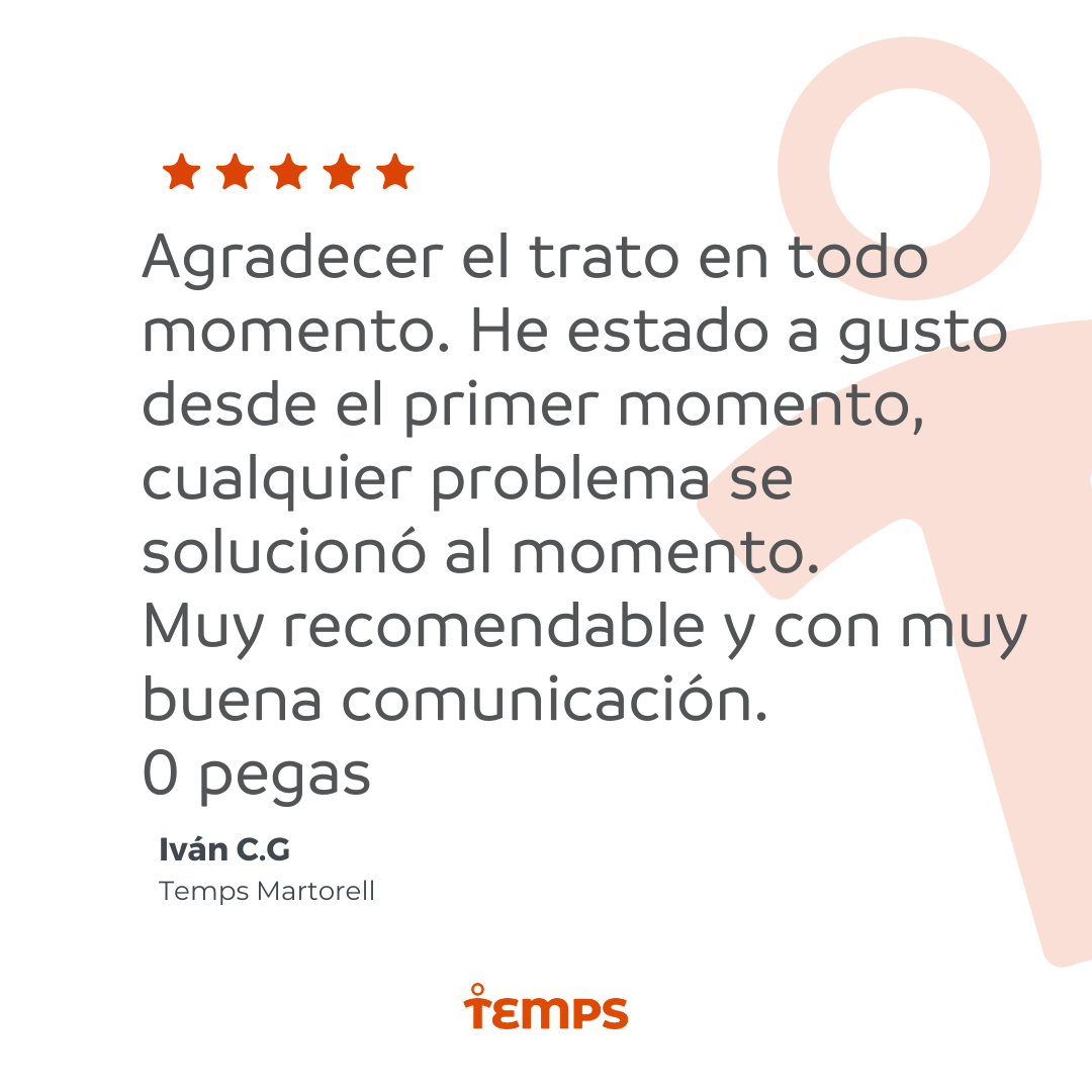 Reseña usuario TEMPS