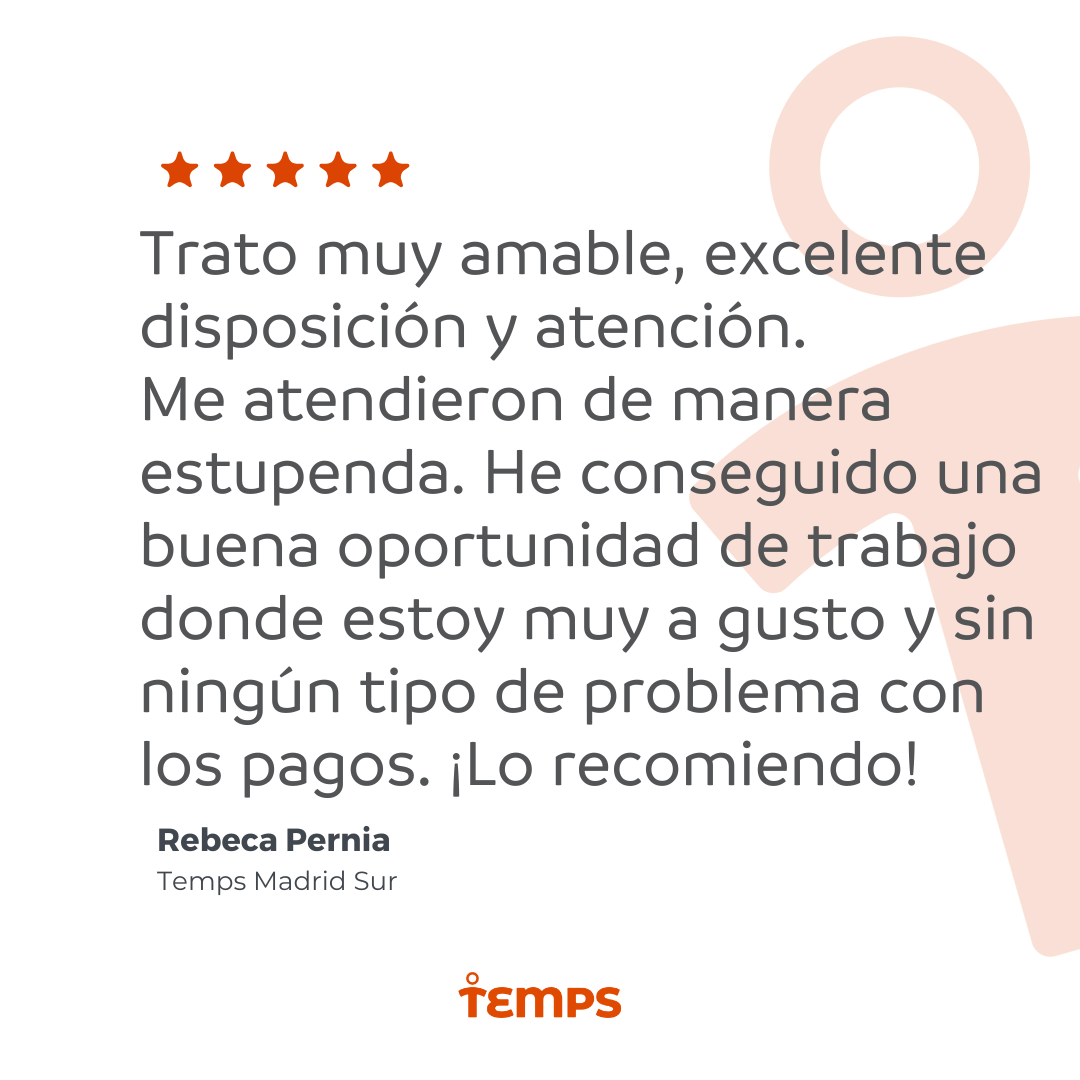 Reseña usuario TEMPS