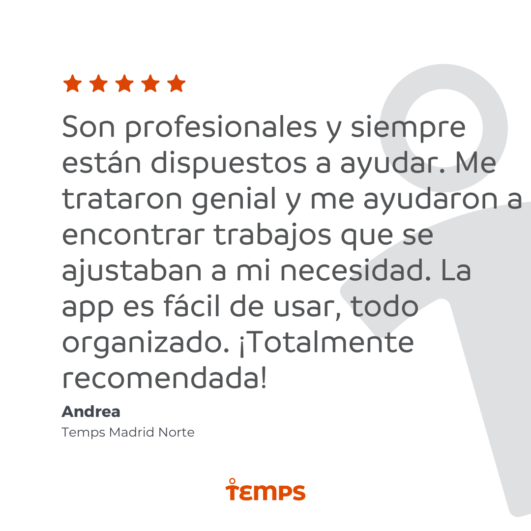 Reseña usuario TEMPS