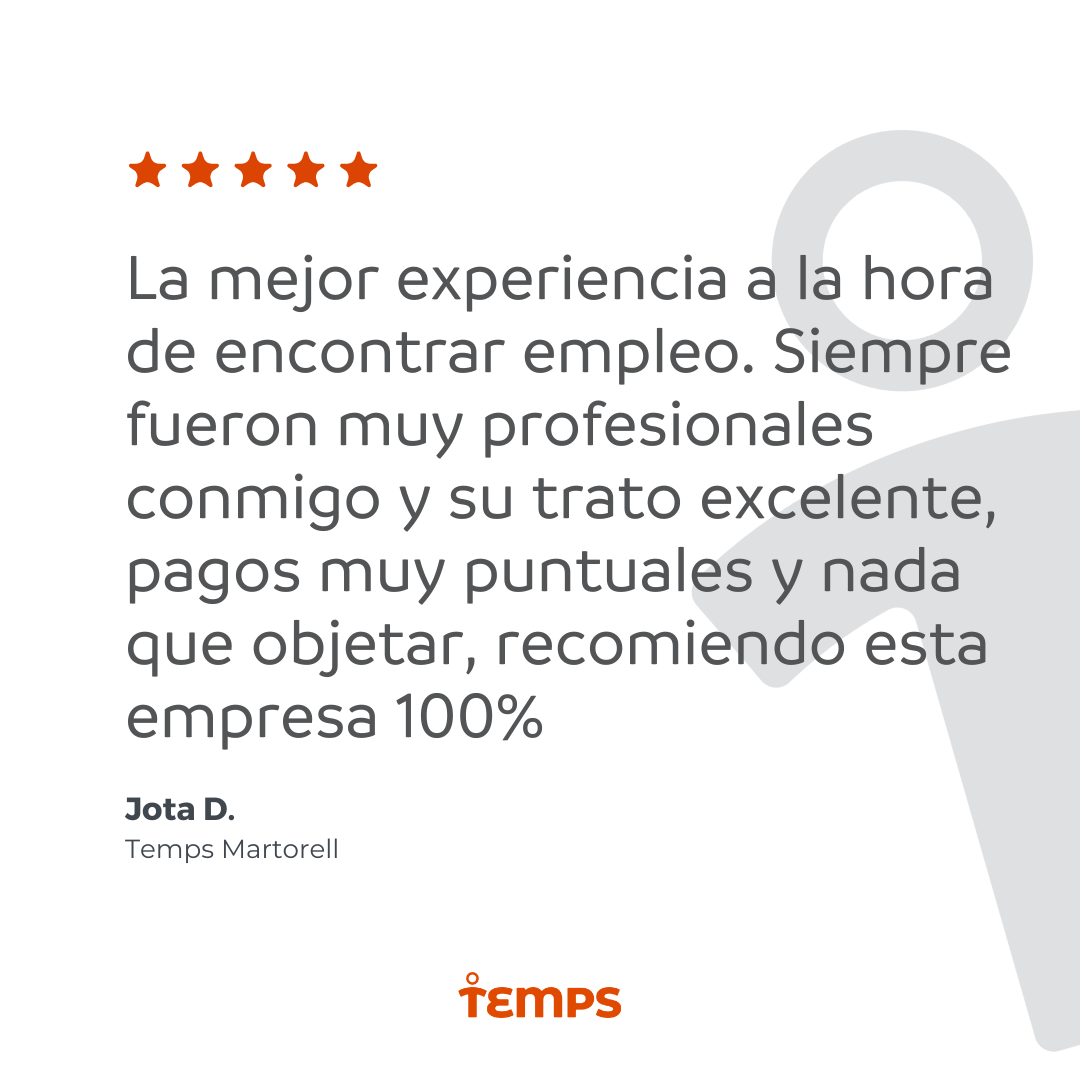 Reseña usuario TEMPS
