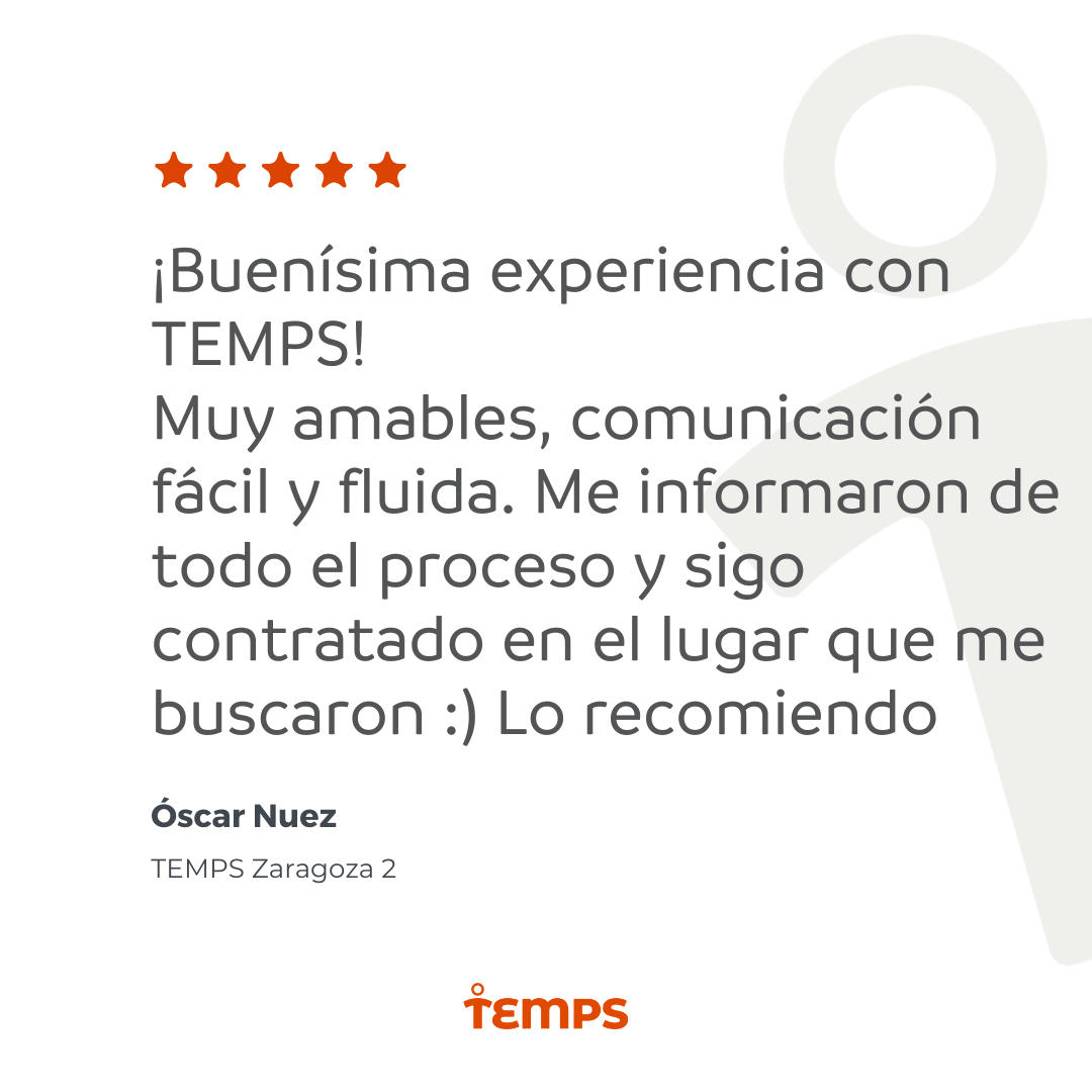 Reseña usuario TEMPS