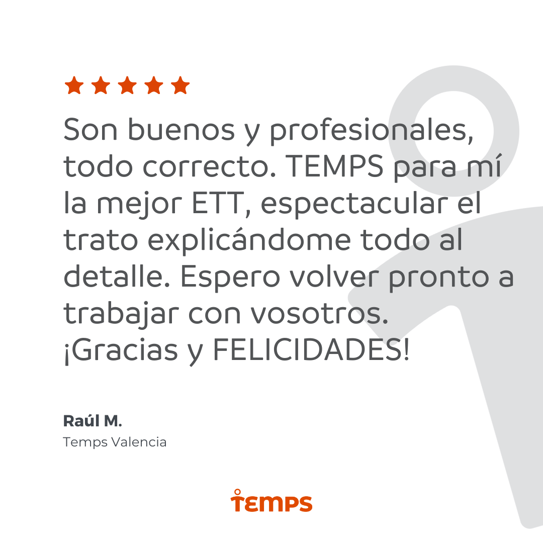 Reseña usuario TEMPS