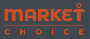 market-choice-grupo-temps-outsourcing-de-servicios-logo Market Choice brand logo in orange on dark gray, with MARKET above a line and CHOICE below