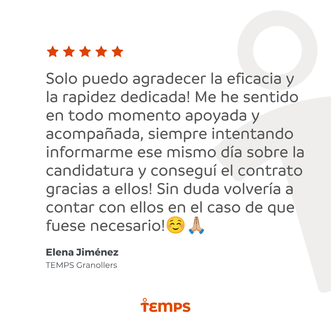 Reseña usuario TEMPS